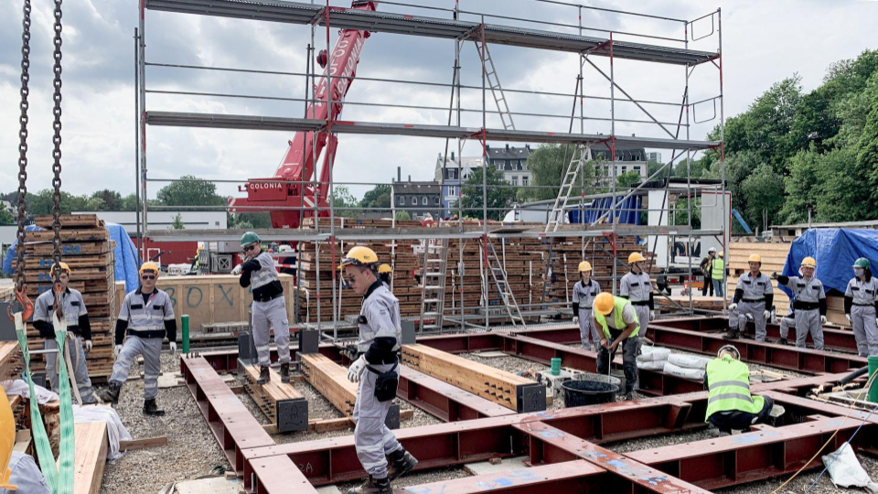Construction on -site photo