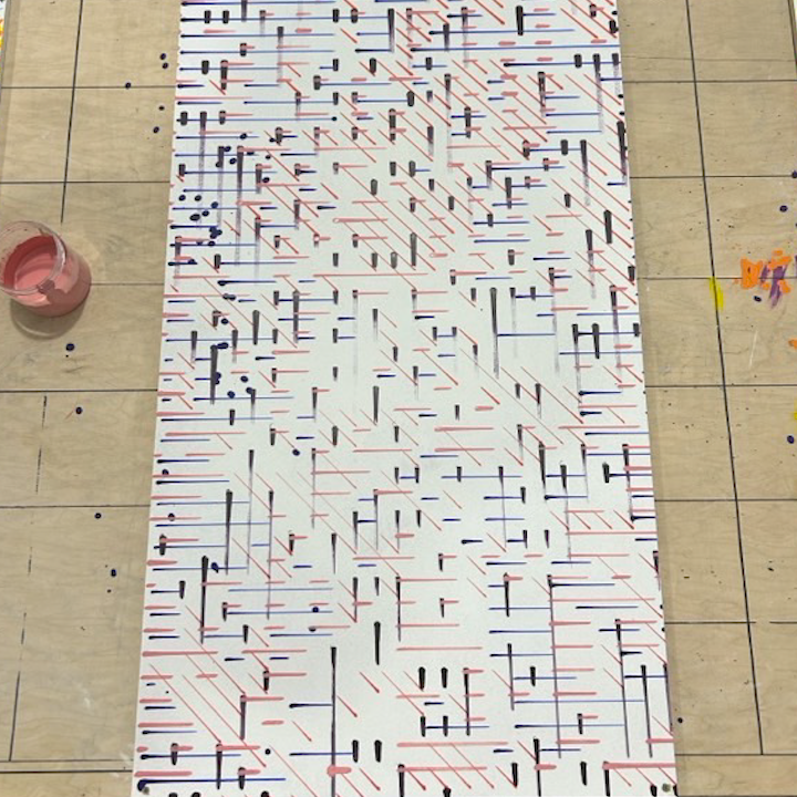 Robotic hatch paint result